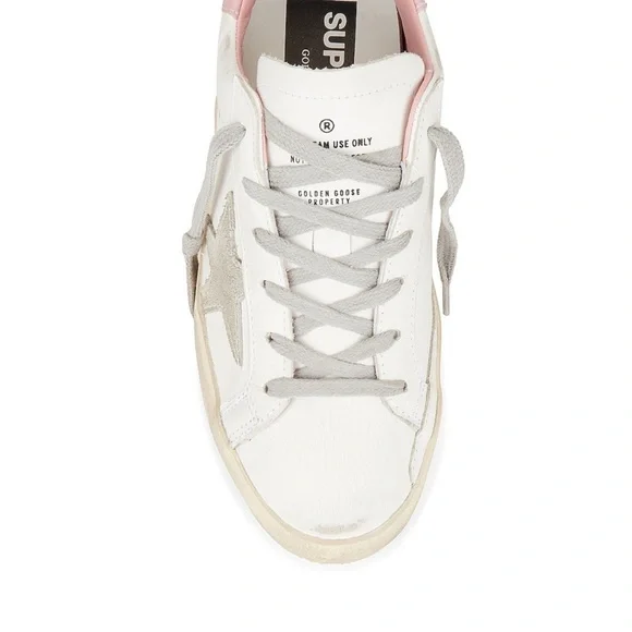 Golden Goose Women's Super Star Sneakers White Light Pink NIB - Picture 4 of 16